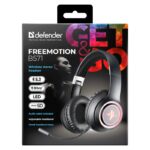 HEADPHONES DEFENDER BLUETOOTH FREEMOTION B571 BLACK LED - imagine 9