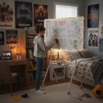 Ergo Office mobile dry erase board  horizontal orientation  white  single sided  with shelf  board dimensions 1190x790mm  ER-306 - imagine 4