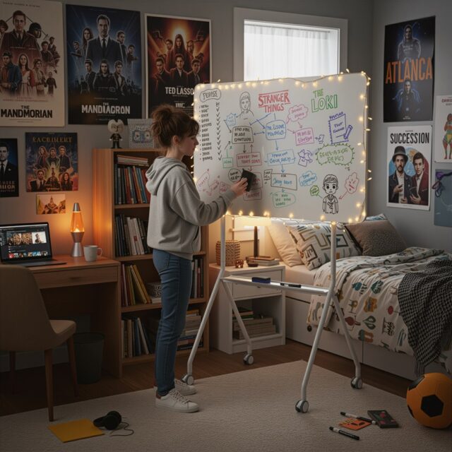 Ergo Office mobile dry erase board  horizontal orientation  white  single sided  with shelf  board dimensions 1190x790mm  ER-306 - imagine 4