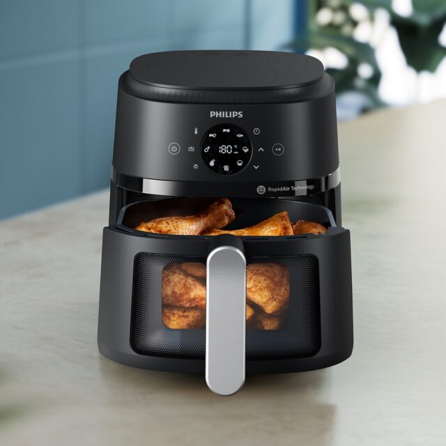 Philips 2000 series NA221/00 fryer Single 4.2 L Stand-alone 1500 W Hot air fryer Silver - imagine 7