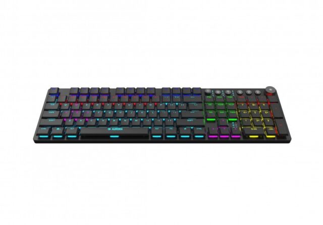 iBox AURORA K-6 keyboard Universal RF Wireless + Bluetooth QWERTY English Black - imagine 6