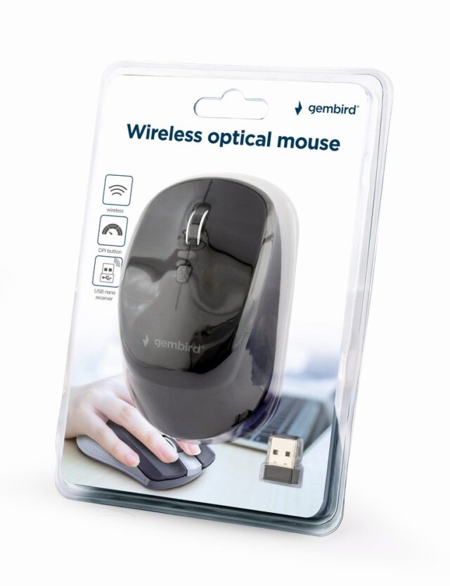 Gembird MUSW-4B-05 mouse RF Wireless Optical 1600 DPI - imagine 2