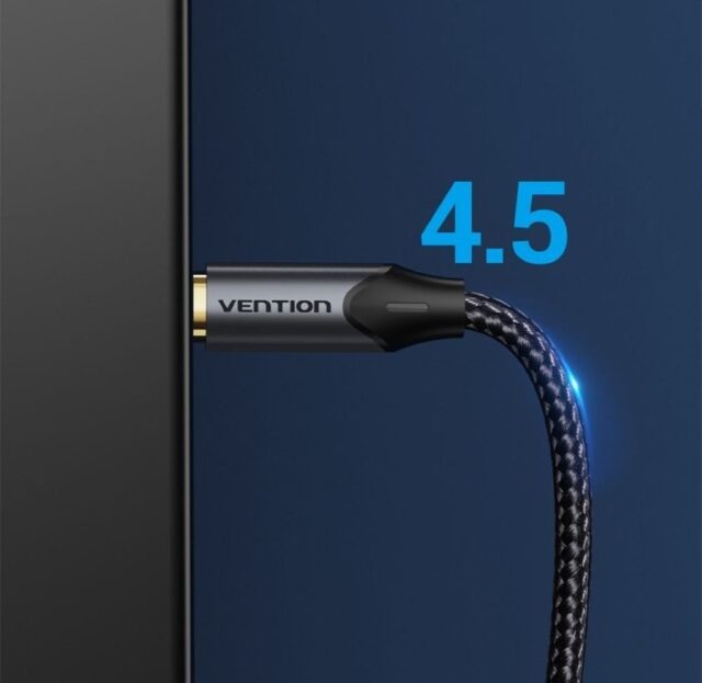 Kabel audio optyczny Vention w oplocie z aluminiowym złączem 5m czarny - imagine 7