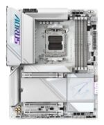 GIGABYTE X870E AORUS PRO ICE Motherboard - Supports AMD Ryzen 9000 CPUs  16+2+2 Phases Digital VRM  up to 8000MHz DDR5 (OC)  3xPCIe 5.0 + 1xPCIe 4.0  Wi-Fi 7  2.5GbE LAN  USB 4 - imagine 2
