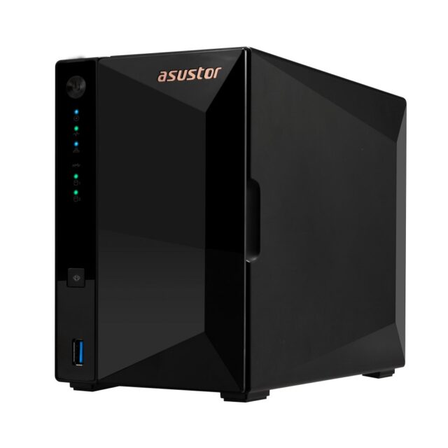 Asustor DRIVESTOR 2 Pro Gen2 AS3302T v2 NAS Realtek RTD1619B 2 GB DDR4 ADM Black - imagine 5