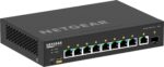 NETGEAR 8x1G PoE+ 110W 1x1G and 1xSFP Managed Switch - imagine 9