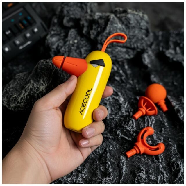 Mini pistolet do masażu 4smarts ACECOOL   żółty - imagine 3