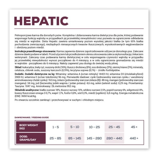 VET EXPERT Veterinary Diet Hepatic Dog - dry dog food - 12kg - imagine 4