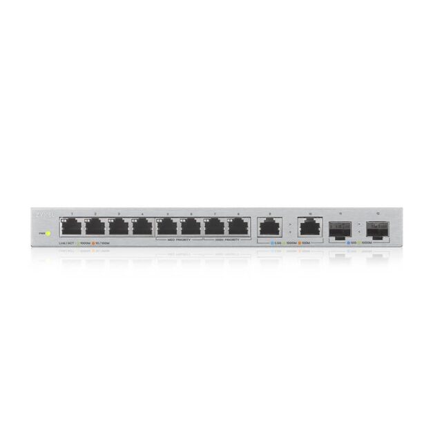 Zyxel XGS1010-12-ZZ0102F network switch Unmanaged Gigabit Ethernet (10/100/1000) Grey - imagine 2