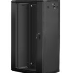 Lanberg WF01-6422-10B rack cabinet 22U Wall mounted rack Black