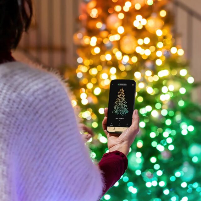 Twinkly Candies LED Christmas tree lights TWKC100RGB-T 6 M Candle shape - imagine 8