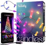 Twinkly Candies LED Christmas tree lights TWKC100RGB-G 6 M Candle shape - imagine 10