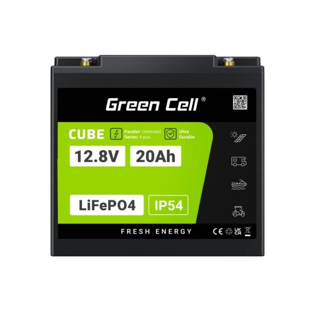 Green Cell LFPGC12V20AH UPS battery Lithium Iron Phosphate (LiFePO4) 12.8 V 20 Ah - imagine 26