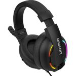 Słuchawki nauszne Lenovo HU75 gamingczarny/black przewodowe 2x Jack 3,5mm+USB - imagine 5