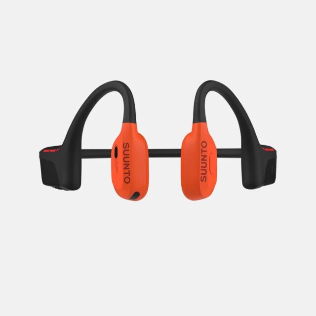Suunto Wing 2 Coral Orange wireless bone conduction headphones with power bank - imagine 3