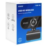 Savio CAK-04 webcam 720 MP 1280 x 720 pixels USB Black - imagine 3