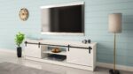 RTV GRANERO cabinet 200x56.7x35 white/gloss white - imagine 6