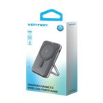 Bezprzewodowy magnetyczny powerbank Vention 20W PD 10000 mAh czarny - imagine 4