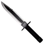 Cinema Classic Rambo I Large knife with leather scabbard CC-H1 360 mm Black - imagine 2