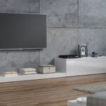 Cama TV stand LIFE 300/42/35 white/white gloss