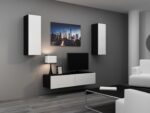Cama Cabinet VIGO  90  full 90/35/32 black/white gloss - imagine 2