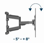 Gembird WM-75ST-01 TV mount/stand 190.5 cm (75 ) Black - imagine 2
