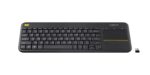 Logitech K400 Plus keyboard RF Wireless Dutch Black - imagine 2