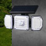 Maclean IP65 Solar LED Lamp with Motion and Dusk-to-Dawn Sensor IP65 4W 320lm 4000K Li-ion 1200 mAh 3 Operating Modes Floodlight Security Garden Entryway HQ - imagine 3