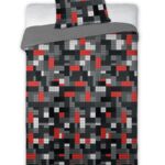 YOUTH BEDDING LEGO BRICKS SET 140X200CM + PODUSZKA 70X90CM