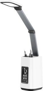 Activejet AJE-TECHNIC LED desk lamp with display white