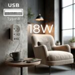 Current socket x2 + 4xUSB Maclean  splitter with 2 sockets  2xUSB A  2xUSB C PD 20W  1x16A + 1x6A  MCE249 F/W - imagine 10