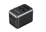 Uniwersalny adapter podróżny z ładowarką Vention 65W GaN 2x USB-A 2x USB-C czarny - imagine 4