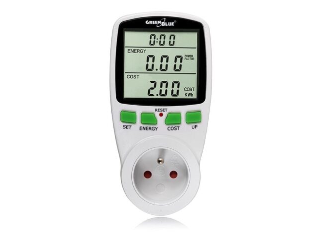 Greenblue GB202 wattmeter White 0 - 9999 W Built-in display LCD - imagine 3