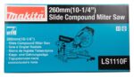 Makita LS1110F Compound Miter Saw - imagine 7