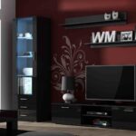 Cama set of two shelves 125cm SOHO black matte