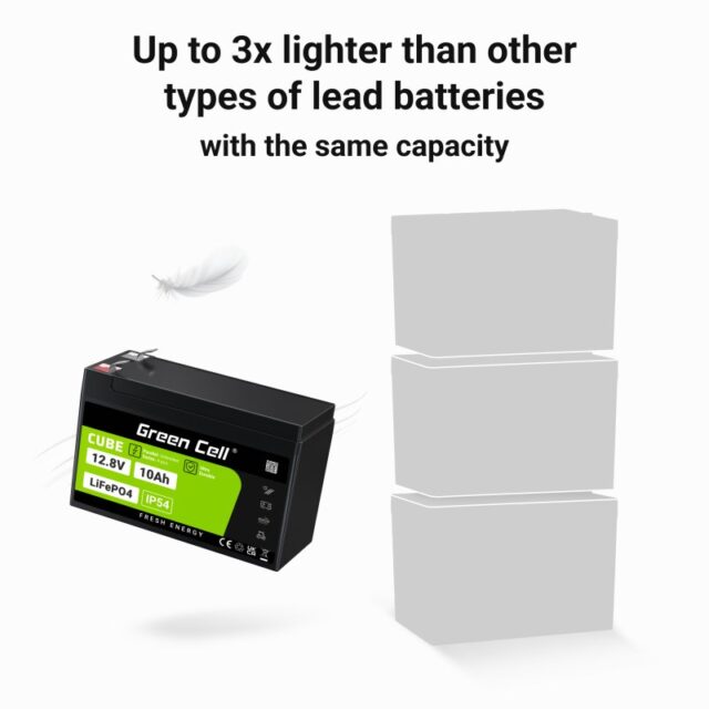 Green Cell LFPGC12V10AH UPS battery Lithium Iron Phosphate (LiFePO4) 12.8 V 10 Ah - imagine 15