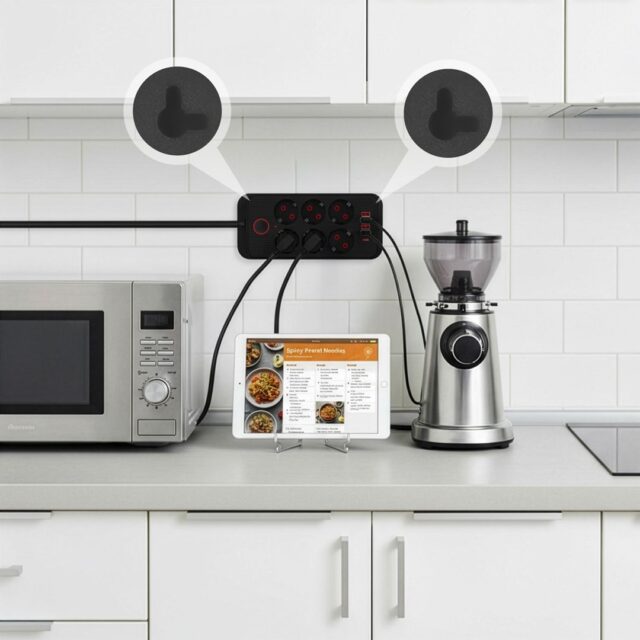 MACLEAN POWER STRIP  6 SOCKET EXTENSION MCE391 B - imagine 7