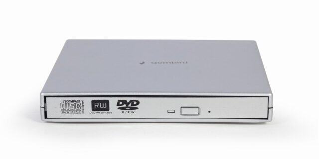 Gembird DVD-USB-02-SV optical disc drive DVD±RW Silver - imagine 3