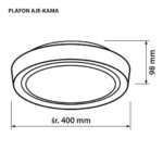 Activejet LED ceiling plafond AJE-KAMA 24W - imagine 7