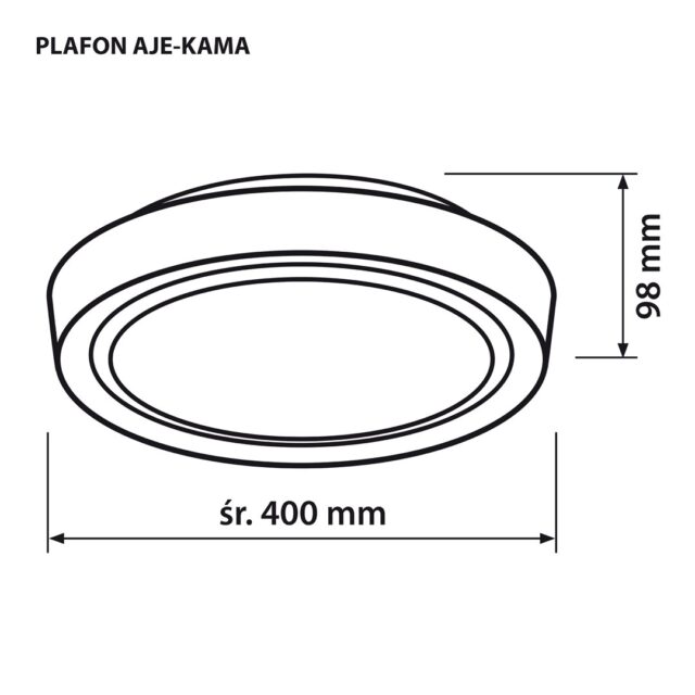 Activejet LED ceiling plafond AJE-KAMA 24W - imagine 7