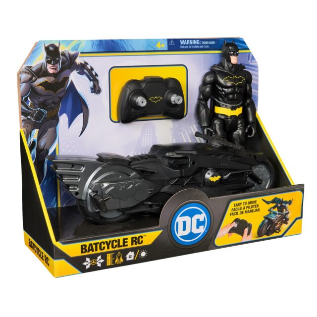DC Comics   Batman Stealth Remote Control Batcycle with 12  Batman Action Figure  Super Hero Kids Toys for Boys and Girls Ages 4 & Up - imagine 6
