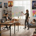 Ergo Office mobile dry erase board  horizontal orientation  white  single sided  with shelf  board dimensions 1190x790mm  ER-306