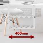 Maclean under-desk cable organizer  max. load 5kg  2 levels  white  MC-104 W - imagine 6