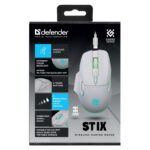 WIRELESS MOUSE DEFENDER STIX GM-009 RF WHITE 3200dpi 7P - imagine 3