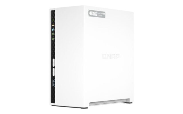 QNAP TS-233 NAS/storage server Mini Tower Ethernet LAN White Cortex-A55 - imagine 3