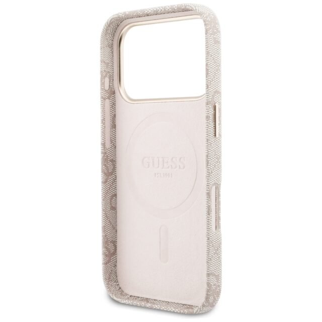 Case Guess 4G Script MagSafe for iPhone   17 Pro Max pink - imagine 7