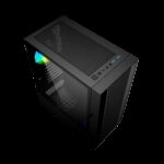 Gembird Fornax 4000 ARGB gaming ATX computer case  Midi Tower  backlight  Black - imagine 5