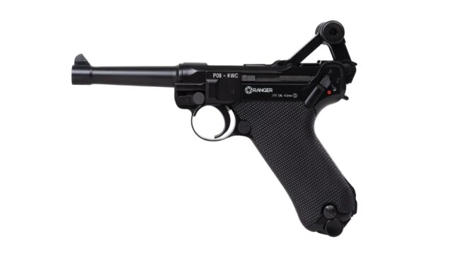 Air rifle Pistol RANGER P08 Parabellum KWC cal. 4.5 BBS blow back 21 shots Full Metal CO2 - imagine 6