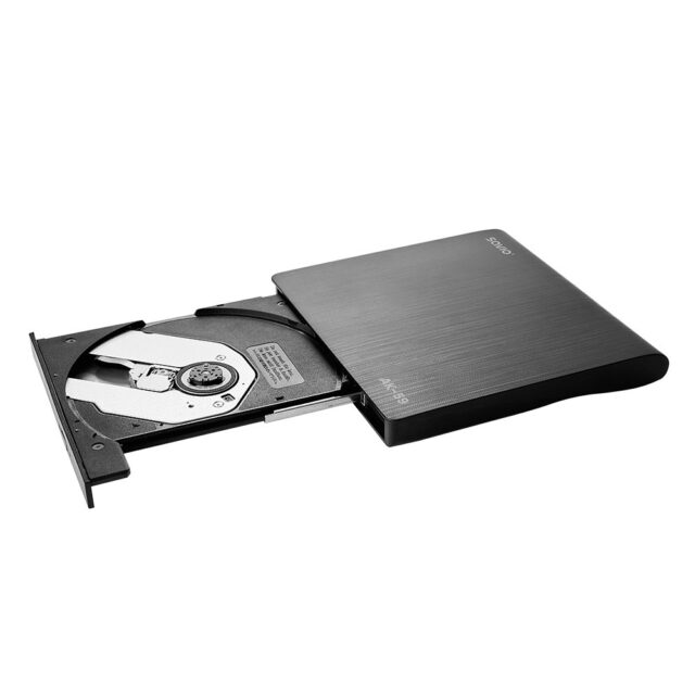 SAVIO AK-59 External slim CD/DVD Recorder R/RW - USB-C/USB-A  black - imagine 5