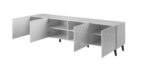 RTV cabinet ABETO 200x42x52 white/gloss white - imagine 2